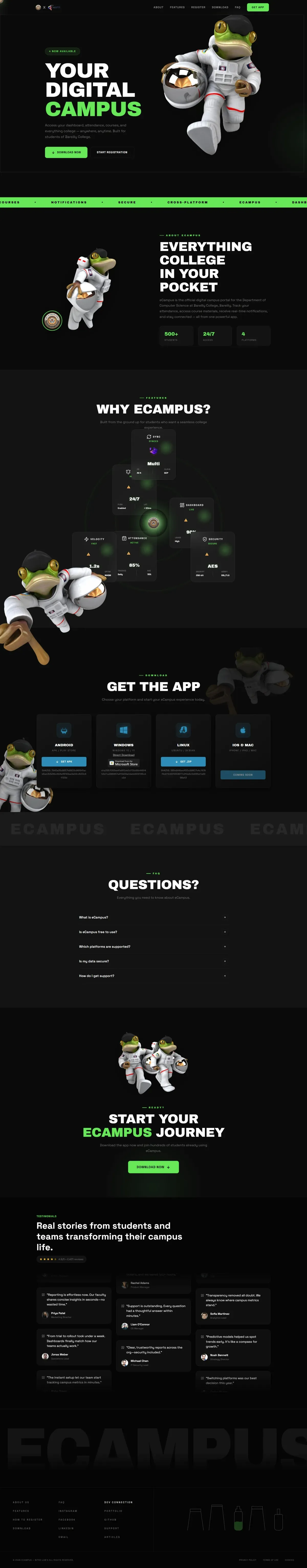 eCampus Management System project showcase